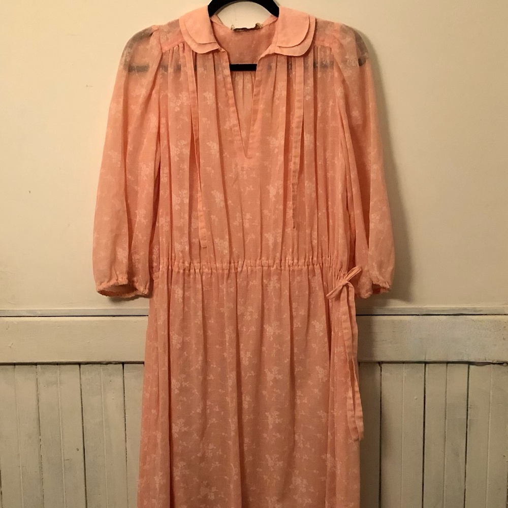 1970s Evelyn de Jonge prairie dress